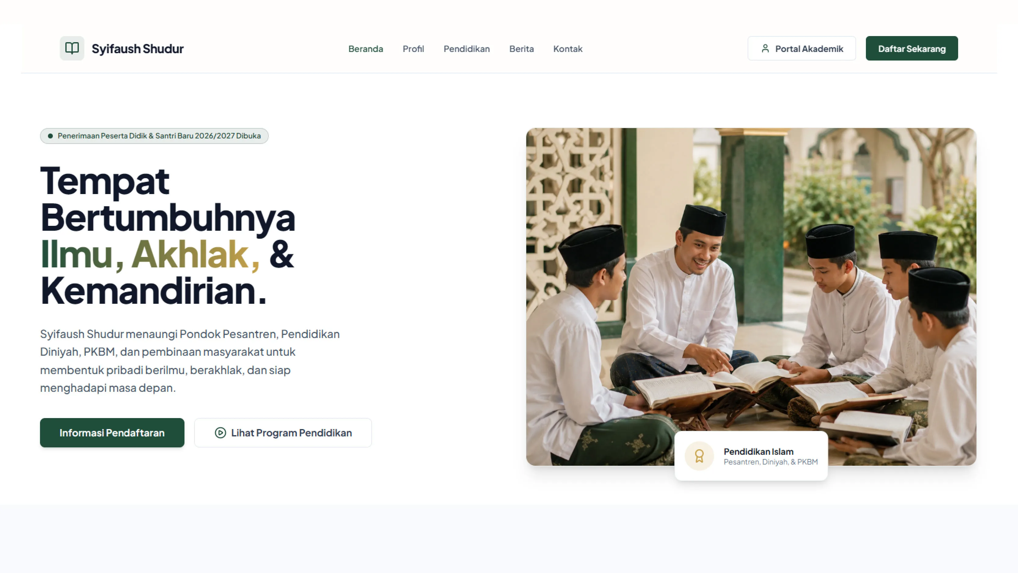 Pondok Pesantren Syifaush Shudur